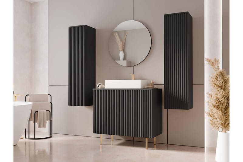 Casa Komplett Møbelpakke - Svart - Oppbevaring - Oppbevaring til baderom - Komplette møbelpakker