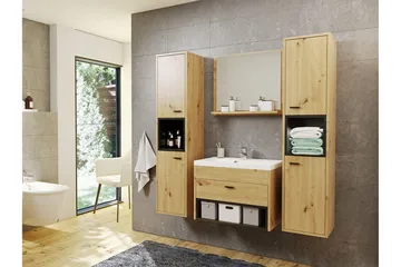 Ekomi Møbelsett til Bad 133 cm - Oppbevaring - Oppbevaring til baderom - Komplette møbelpakker