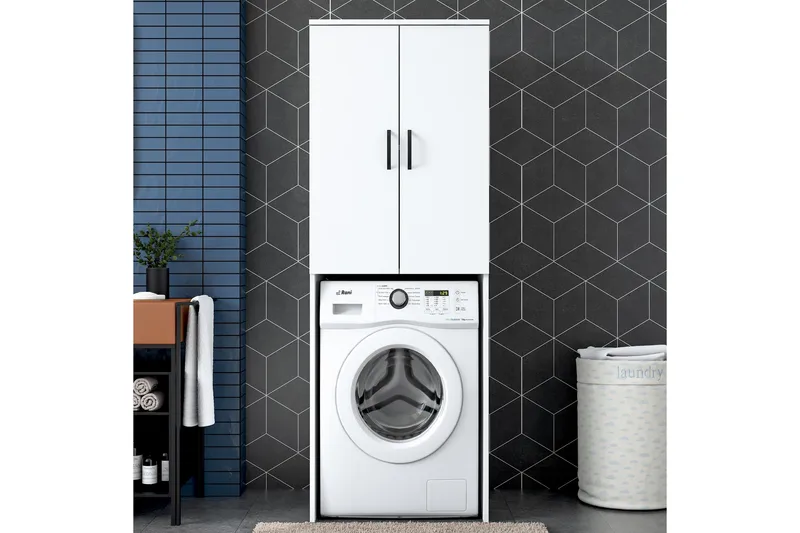 Elli Høyskap Baderom - Hvit - Oppbevaring - Oppbevaring til baderom - Veggskap & høyskap