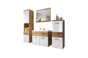 Ericka Møbelsett til Bad 133 cm - Oppbevaring - Oppbevaring til baderom - Komplette møbelpakker