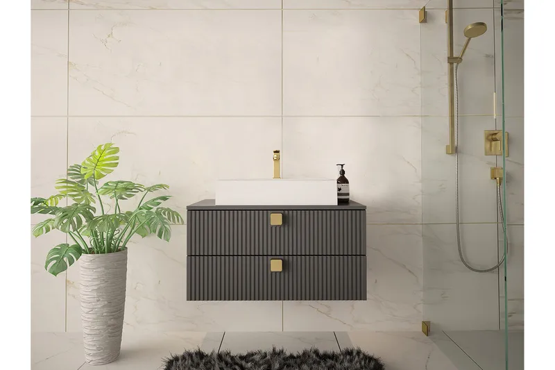 Glenndale Baderomsoppbevaring - Grå - Oppbevaring - Oppbevaring til baderom