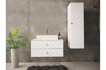 Glenndale Badrumsförvaring Concept 55 White - Oppbevaring - Oppbevaring til baderom