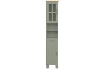 Høyskap til bad Loft24 Alby Høyskap til bad 180x33x30 cm Grön - Oppbevaring - Oppbevaring til baderom - Veggskap & høyskap