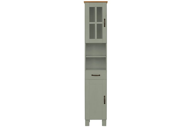 Høyskap til bad Loft24 Alby Høyskap til bad 180x33x30 cm Grön - Oppbevaring - Oppbevaring til baderom - Veggskap & høyskap