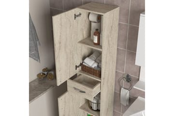 Høyskap til bad Namo Høyskap Bad Beige - Oppbevaring - Oppbevaring til baderom - Veggskap & høyskap