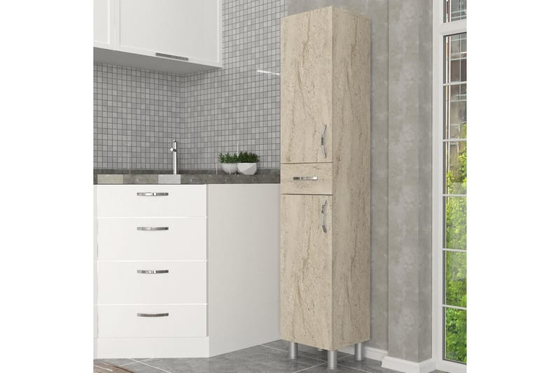 Høyskap til bad Namo Høyskap Bad Beige - Oppbevaring - Oppbevaring til baderom - Veggskap & høyskap