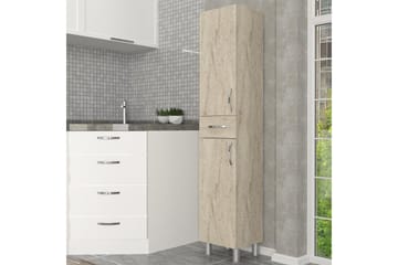 Høyskap til bad NO_BRAND Namo Høyskap Bad Beige - Oppbevaring - Oppbevaring til baderom - Veggskap & høyskap