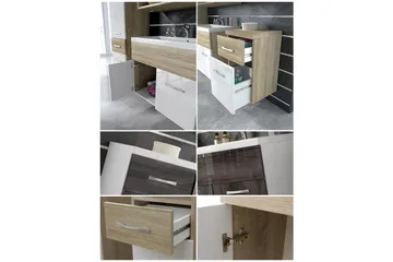 Alba Baderomsett - Hvit/Høyglans - Oppbevaring - Oppbevaring til baderom - Komplette møbelpakker