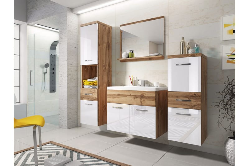 Alba Baderomsett, Hvit/Høyglans