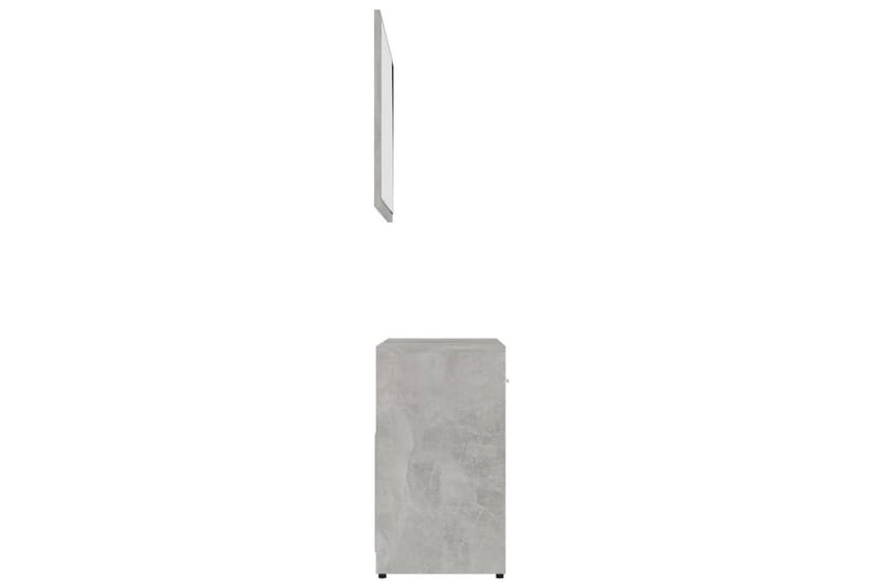 Baderomsmøbelsett betonggrå sponplate - Komplette møbelpakker