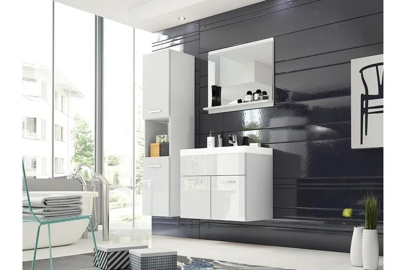 Baderomsmøbler Delorimier 35 cm, Hvit