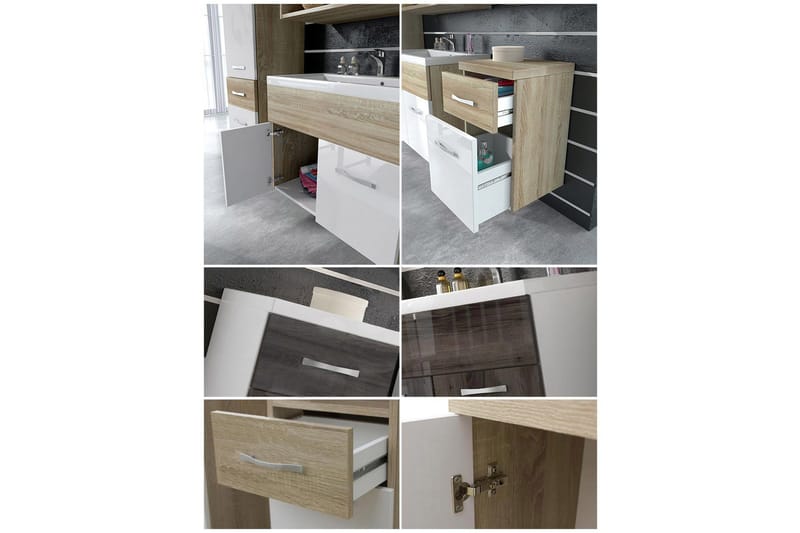 Ericka Baderomsmøbel - Oppbevaring - Oppbevaring til baderom - Komplette møbelpakker