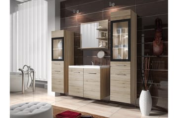 Galbally Badrumsmöbelset Brown - Oppbevaring - Oppbevaring til baderom - Komplette møbelpakker