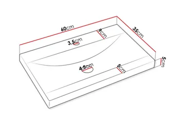 Galbally Badrumsmöbelset White - Oppbevaring - Oppbevaring til baderom - Komplette møbelpakker