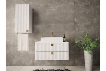 Glenndale Baderomsmøbelsett - Hvid - Oppbevaring - Oppbevaring til baderom - Komplette møbelpakker