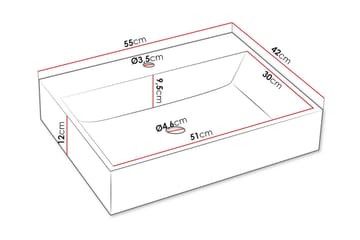 Glenndale Baderomsmøbelsett - Hvid - Oppbevaring - Oppbevaring til baderom - Komplette møbelpakker