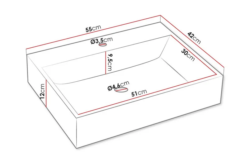 Glenndale Baderomsmøbelsett - Hvid - Oppbevaring - Oppbevaring til baderom - Komplette møbelpakker