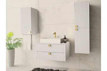 Glenndale Baderomsmøbelsett - Hvid - Oppbevaring - Oppbevaring til baderom - Komplette møbelpakker