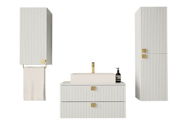 Glenndale Baderomsmøbelsett, Hvid