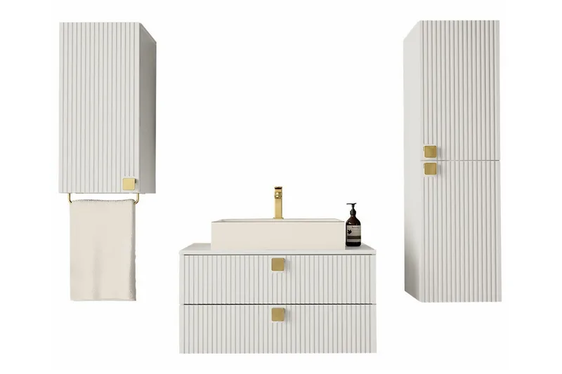 Glenndale Baderomsmøbelsett, Hvid