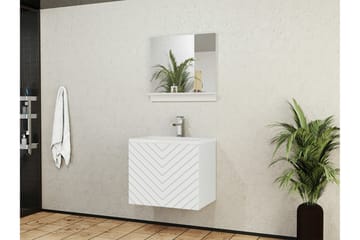 Kintore Baderomsmøbelsett - Hvid - Oppbevaring - Oppbevaring til baderom - Komplette møbelpakker