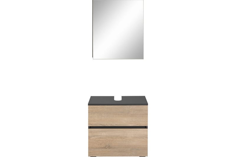 Komplette møbelpakker Loft24 Wisla komplett møbelpakke Grå 15x60 cm - Oppbevaring - Oppbevaring til baderom - Komplette møbelpakker