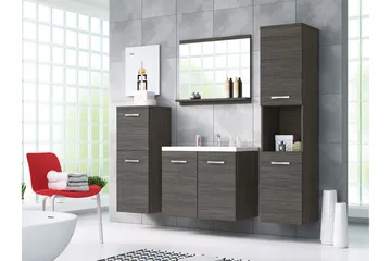 Malo Baderomsett - Svart - Oppbevaring - Oppbevaring til baderom - Komplette møbelpakker