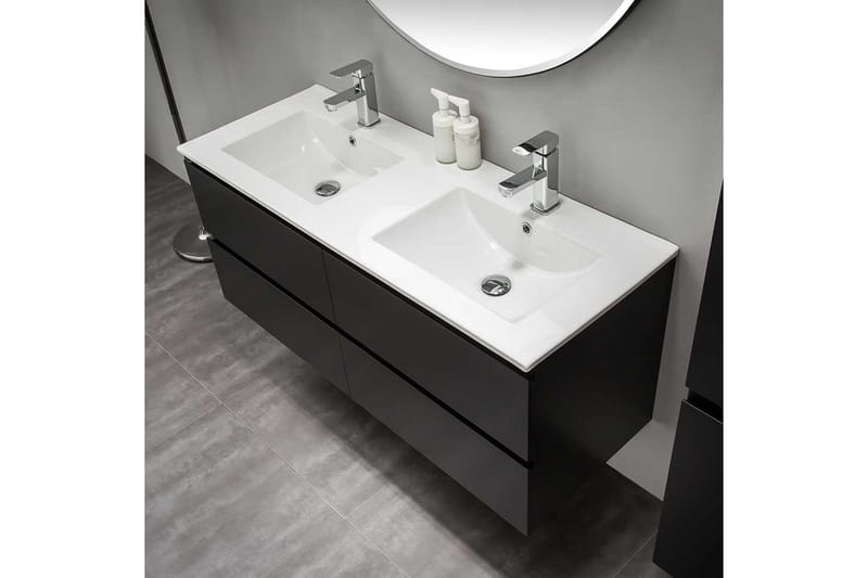 Møbelpakke Bathlife Eufori med Speil 1200 - Svart - Komplette møbelpakker