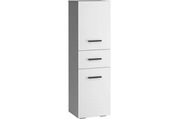 Malika Høyskap til Bad 130x38x35 cm - Hvit - Oppbevaring - Oppbevaring til baderom - Veggskap & høyskap