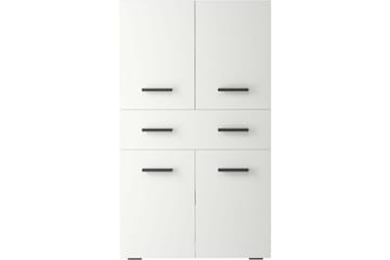 Malika Høyskap til Bad 130x76x35 cm - Hvit - Oppbevaring - Oppbevaring til baderom - Veggskap & høyskap