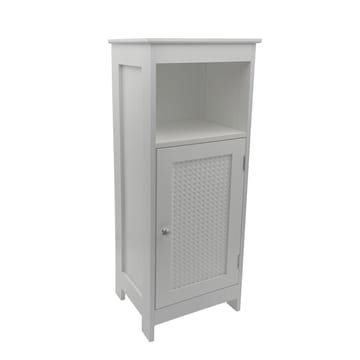 Morano baderomsskap 30x80 cm Wienerfletting - hvit og sølvfarget - Oppbevaring - Oppbevaring til baderom - Veggskap & høyskap