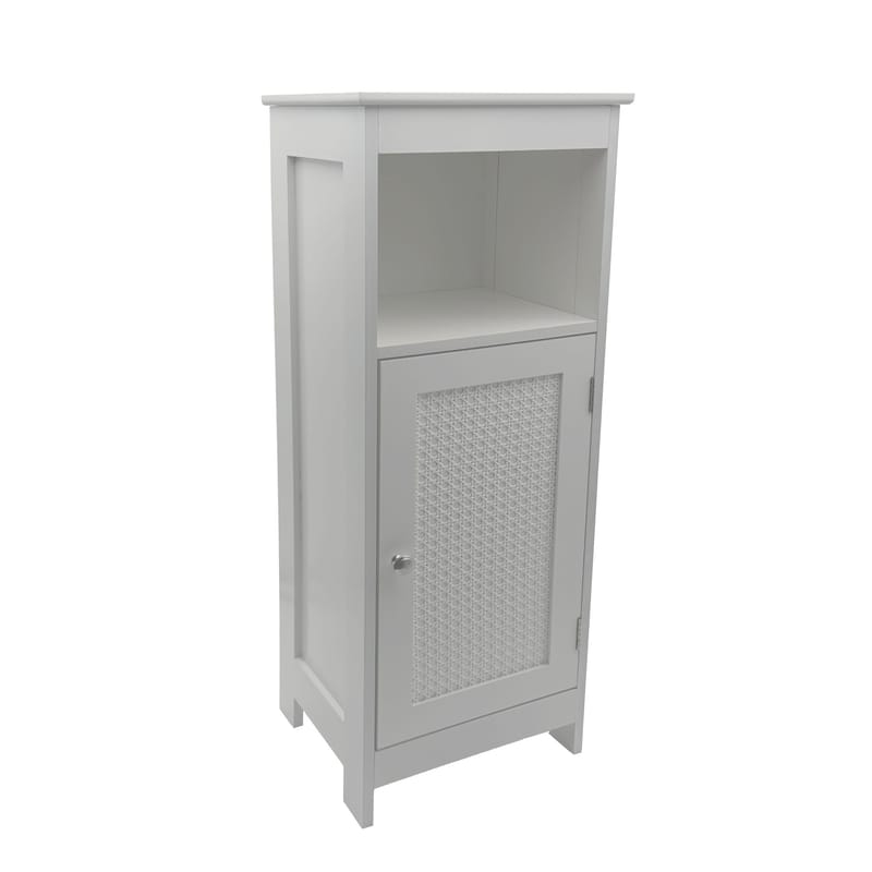 Morano baderomsskap 30x80 cm Wienerfletting - hvit og sølvfarget - Oppbevaring - Oppbevaring til baderom - Veggskap & høyskap