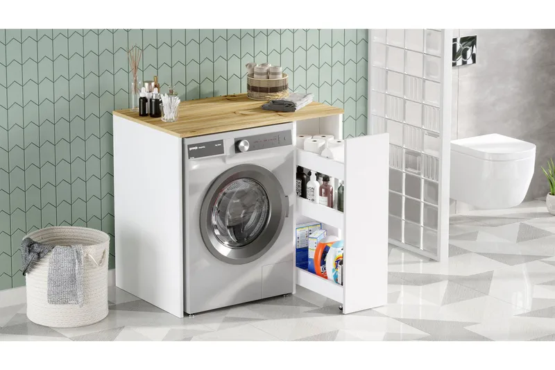 Rinorea Badrumsförvaring 93,5x88,3 cm - Brun - Oppbevaring - Oppbevaring til baderom