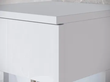 Serlin Baderomsmøbelsett med LED-belysning - Oppbevaring - Oppbevaring til baderom - Komplette møbelpakker