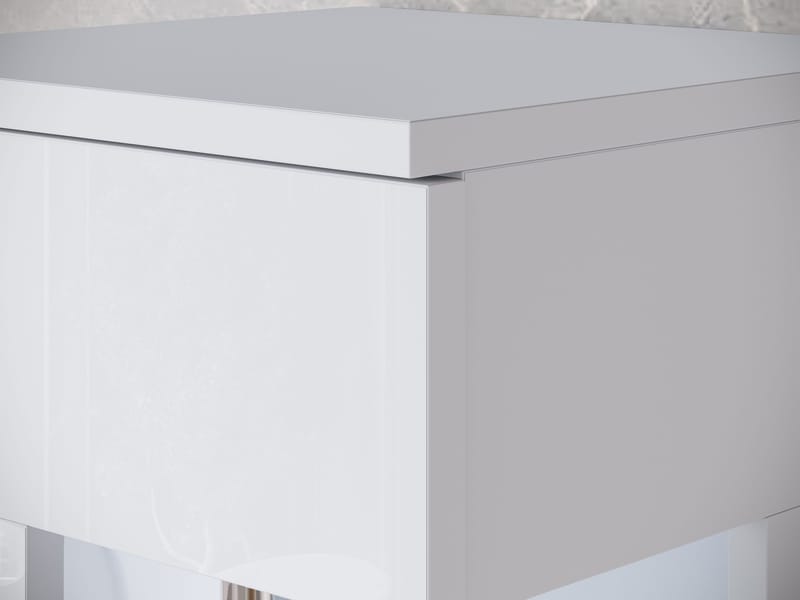 Serlin Baderomsmøbelsett med LED-belysning - Oppbevaring - Oppbevaring til baderom - Komplette møbelpakker