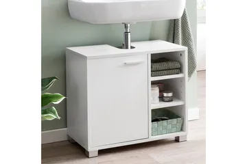 Servantensokkel Wohnling Foliert Sponplate 1 Dør 3 Lagringshyller Moderne - Oppbevaring - Oppbevaring til baderom - Veggskap & høyskap