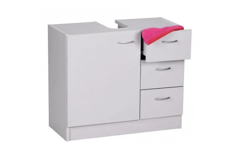 Servantensokkel Wohnling Foliert Sponplate 1 Dør 3 Skuffer Moderne