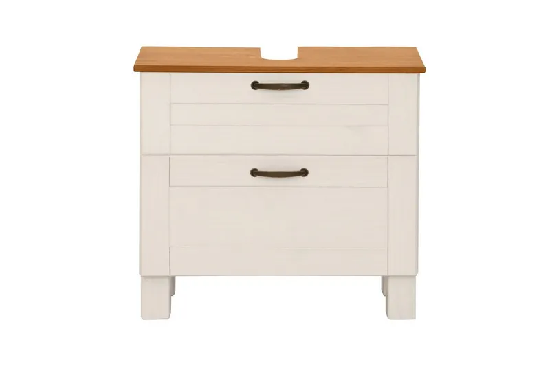 Servantskap Alby 1 skuff, Hvit/Honning - 1 skuff, Hvit/Honning - Oppbevaring - Oppbevaring til baderom - Veggskap & høyskap