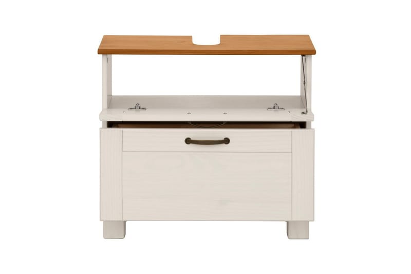 Servantskap Alby 1 skuff, Hvit/Honning - 1 skuff, Hvit/Honning - Oppbevaring - Oppbevaring til baderom - Veggskap & høyskap