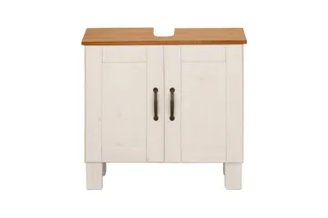 Servantskap Alby 2 skuffer, Hvit/Honning - 2 skuffer, Hvit/Honning - Oppbevaring - Oppbevaring til baderom - Veggskap & høyskap