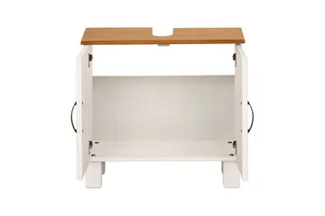 Servantskap Alby 2 skuffer, Hvit/Honning - 2 skuffer, Hvit/Honning - Oppbevaring - Oppbevaring til baderom - Veggskap & høyskap