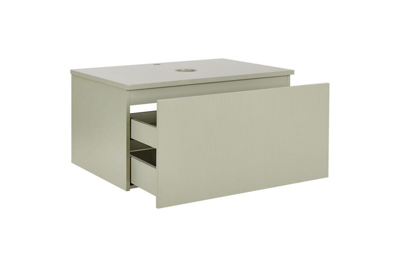 Servantskap Alzira Grønn, 80x52x40 cm - Grønn, 80x52x40 cm - Oppbevaring - Oppbevaring til baderom - Veggskap & høyskap