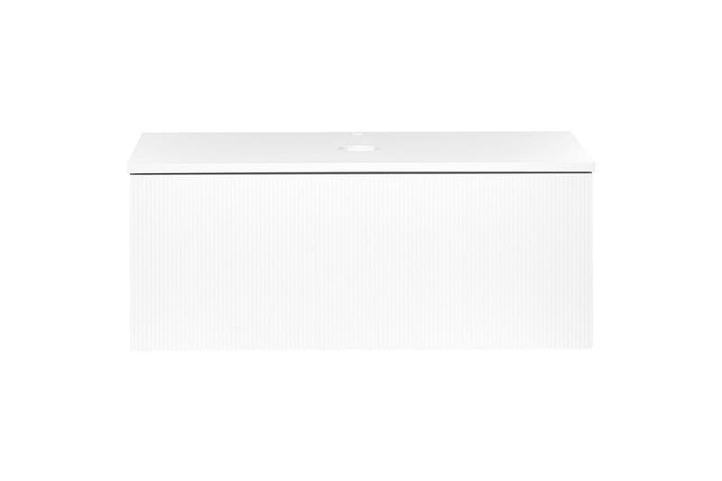 Servantskap Alzira Hvit, 100x52x40 cm - Hvit, 100x52x40 cm - Oppbevaring - Oppbevaring til baderom - Veggskap & høyskap