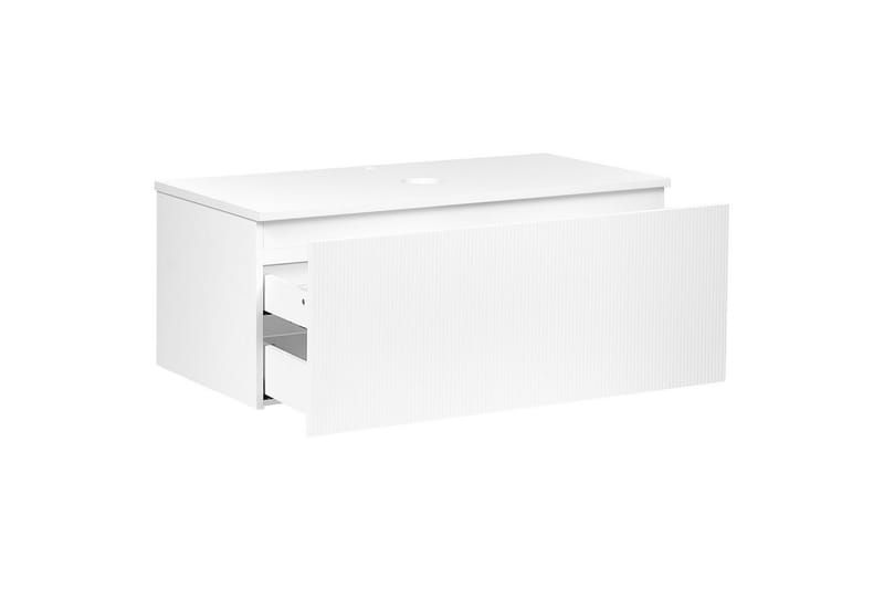 Servantskap Alzira Hvit, 100x52x40 cm - Hvit, 100x52x40 cm - Oppbevaring - Oppbevaring til baderom - Veggskap & høyskap