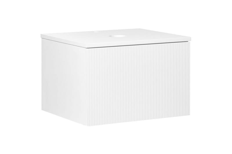 Servantskap Alzira Hvit, 60x52x40 cm - Hvit, 60x52x40 cm - Oppbevaring - Oppbevaring til baderom - Veggskap & høyskap
