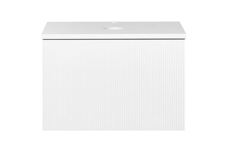 Servantskap Alzira Hvit, 60x52x40 cm - Hvit, 60x52x40 cm - Oppbevaring - Oppbevaring til baderom - Veggskap & høyskap