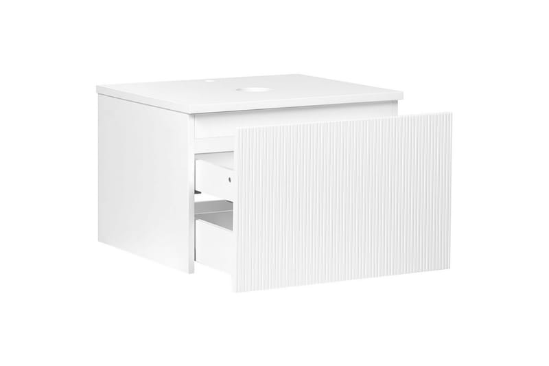 Servantskap Alzira Hvit, 60x52x40 cm - Hvit, 60x52x40 cm - Oppbevaring - Oppbevaring til baderom - Veggskap & høyskap