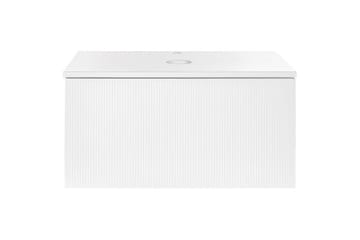 Servantskap Alzira Hvit, 80x52x40 cm - Hvit, 80x52x40 cm - Oppbevaring - Oppbevaring til baderom - Veggskap & høyskap