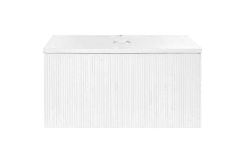 Servantskap Alzira Hvit, 80x52x40 cm - Hvit, 80x52x40 cm - Oppbevaring - Oppbevaring til baderom - Veggskap & høyskap