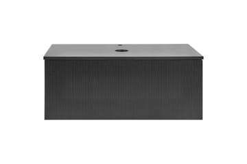 Servantskap Alzira Svart, 100x52x40 cm - Svart, 100x52x40 cm - Oppbevaring - Oppbevaring til baderom - Veggskap & høyskap